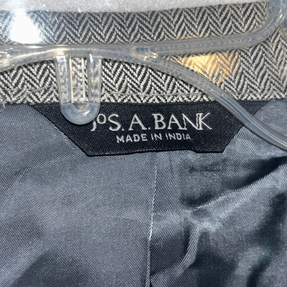 Jos A. Bank Silk Camel Hair houndstooth‎ blazer Men's 46R